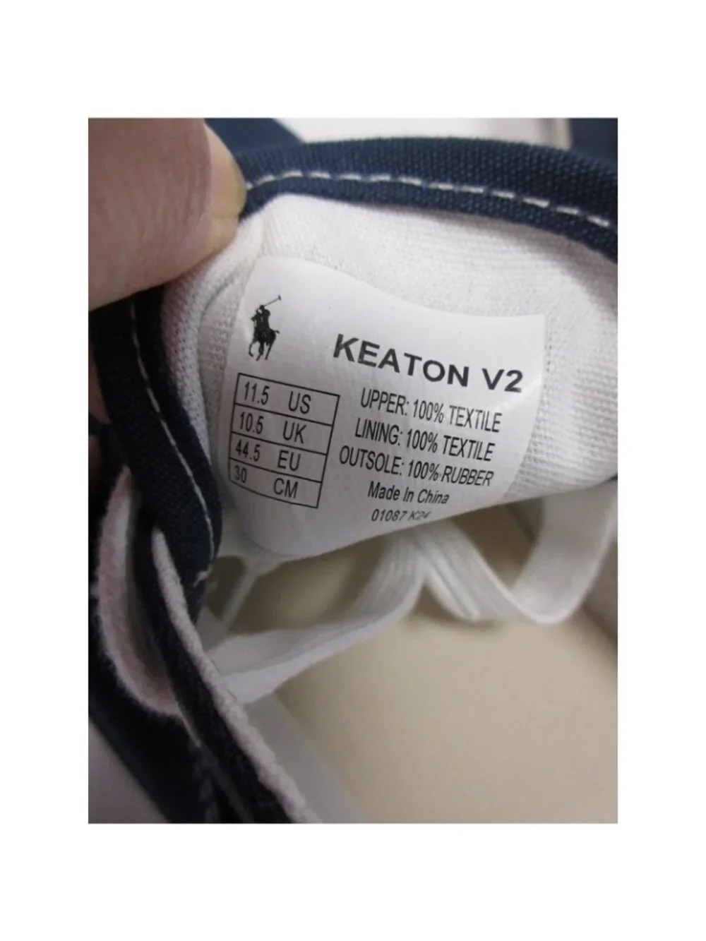 Polo Ralph Lauren Sneakers 11.5 D Keaton V2 Canvas Low Top Boat Shoes